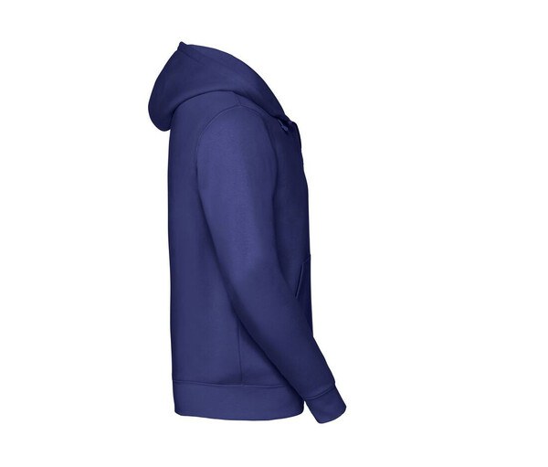 RUSSELL Men's Full Zip Hoodie - Bright Royal Blue, Premium Cotton Blend, Hooded Sweatshirt With Metal Zipper