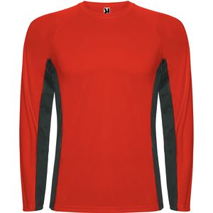 Roly CA6670 - SHANGHAI L/S Long-sleeve technical raglan t-shirt with a combination of two polyester fabrics