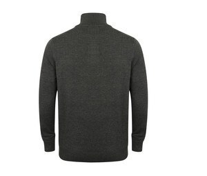 Henbury HY729 - Men's Soft Touch Zip Neck Sweater