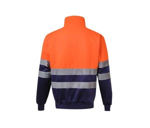 VELILLA V5701 - High visibility two-tone zipped sweatshirt