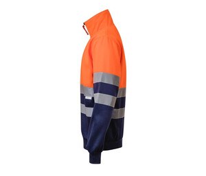 VELILLA V5701 - High visibility two-tone zipped sweatshirt