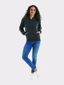 Radsow by Uneek UC510 - Women's Ultra Soft Charcoal Hooded Sweatshirt
