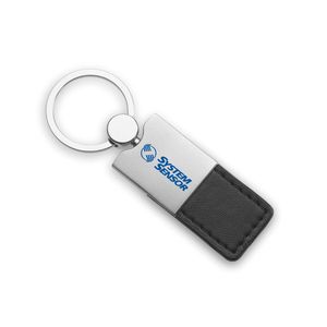 COLUMBUS PU Elegant PU Leather and Metal Key Ring Accessory - GiftRetail AR1589