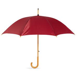 CUMULI Elegant 23 Inch Auto Open Wooden Handle Umbrella - GiftRetail KC5131