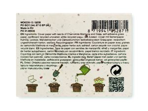 GROW ME Eco-Friendly Wildflower Seed Paper Memo Pad - GiftRetail MO6235