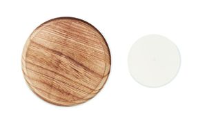 PENTAS Vanilla Scented Candle on Elegant Wooden Base - GiftRetail MO6282