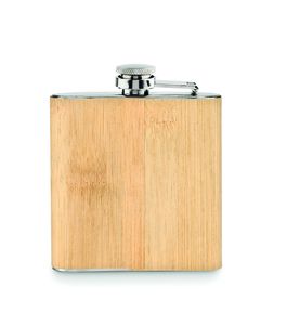 HIPHIP Eco-Friendly Bamboo Slim Hip Flask 175ml - GiftRetail MO6356