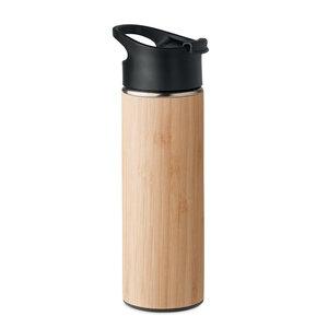 NANDA Eco-Friendly Bamboo Insulated Flask 450ml Leak-Proof - GiftRetail MO6371