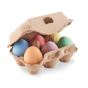 TAMAGO 6 chalk eggs in box - GiftRetail MO6479