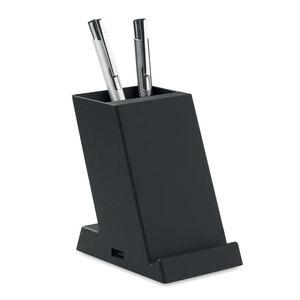 BLOCK 15W Dual Coil Wireless Charger with Penholder - GiftRetail MO6679