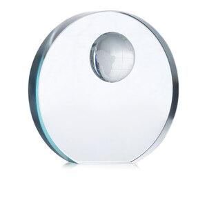 MONDAL Elegant Glass Trophy with Globe Design - GiftRetail MO7183