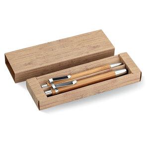 BAMBOOSET Eco-Friendly Bamboo Pen and Pencil Gift Set - GiftRetail MO8111