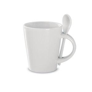 SUBLIMKONIK Premium Stoneware Sublimation Mug with Spoon - GiftRetail MO8442