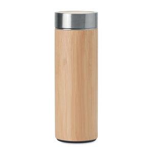 BATUMI Double wall bamboo flask 400ml - GiftRetail MO9421