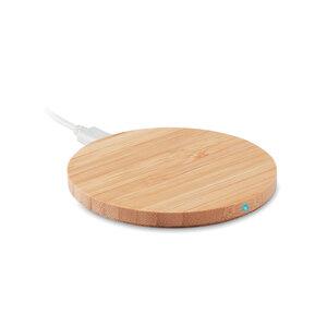 RUNDO Eco-Friendly Bamboo Wireless Charger for QI Devices - GiftRetail MO9434