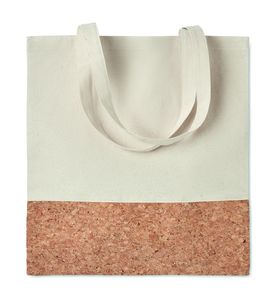 ILLA TOTE Eco-Friendly Cotton Tote with Cork Detail - GiftRetail MO9517
