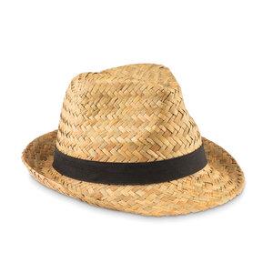 MONTEVIDEO Elegant Natural Straw Hat with Detachable Band - GiftRetail MO9844