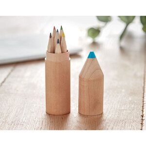 PETIT COLORET Elegant Wooden Pencil Set in Stylish Box - GiftRetail MO9875