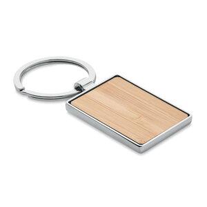 BENDIGO Eco-Friendly Bamboo and Zinc Alloy Key Ring - GiftRetail MO9961