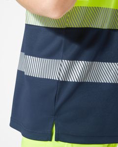 Roly HV9315 - VEGA High-visibility short-sleeve polo shirt in technical fabric