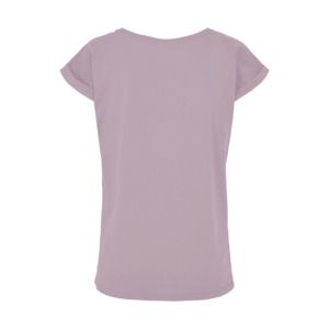 Build Your Brand BY021 - Women's Cotton Jersey T-Shirt with Folded Sleeves