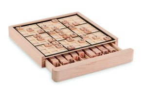 SUDOKU Premium Wooden Sudoku Board Game with 99 Tiles - GiftRetail MO6793