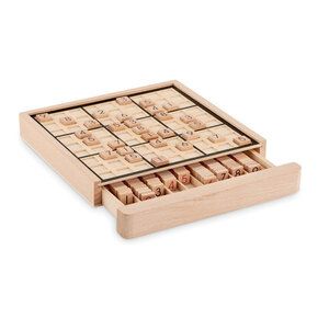 SUDOKU Premium Wooden Sudoku Board Game with 99 Tiles - GiftRetail MO6793