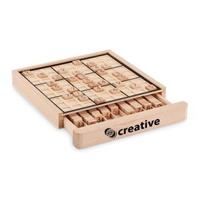 SUDOKU Premium Wooden Sudoku Board Game with 99 Tiles - GiftRetail MO6793