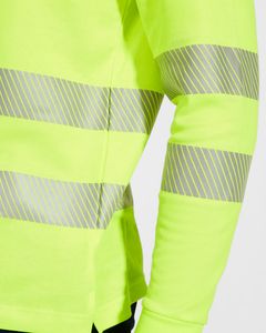 Roly HV9319 - ATRIO LS Technical high-visibility long-sleeve polo shirt