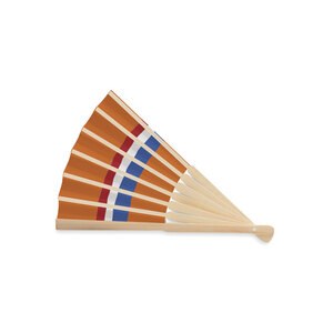 FUNFAN Bamboo Hand Fan with Decorative Flag Design - GiftRetail MO2244