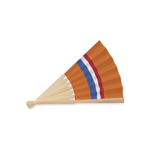 FUNFAN Bamboo Hand Fan with Decorative Flag Design - GiftRetail MO2244