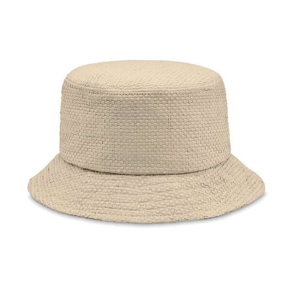 BILGOLA Eco-Friendly Paper Straw Summer Bucket Hat - GiftRetail MO2267