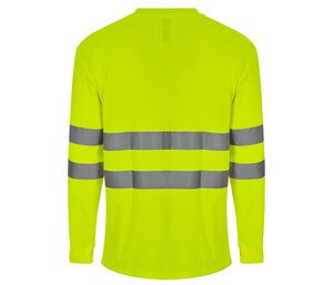 VELILLA V35614 - COTON/POLYESTER LS HIGH VISIBILITY T-SHIRT