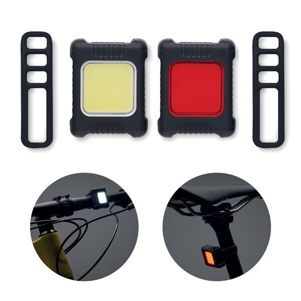 BLIGHT Rechargeable bike light set - GiftRetail MO2429
