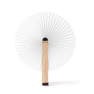 Claps 50147 - Classic Wooden Ribbed Pai Pai Fan