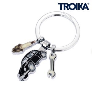 TROIKA KR2412 - Volkswagen Type 1 Keyring with Charms