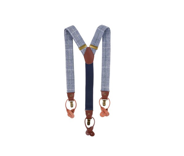 KARLOWSKY KYAG5 - Stylish urban suspenders with glencheck pattern