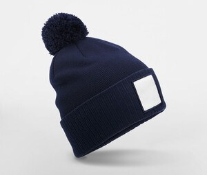 BEECHFIELD BF338R - APPLIQUÉ PATCH POM BEANIE