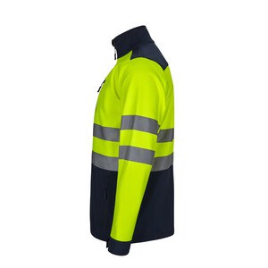 Velilla 36145 - Two-tone soft shell jacket (280g/m²), with fleece lining and TPU membrane, in polyester (96%) and elastane (4%)