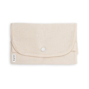 Foldable bag in cotton (50%), recycled cotton (30%) and polyester (20% rPET) (140 g/m²) - Egotier 92332