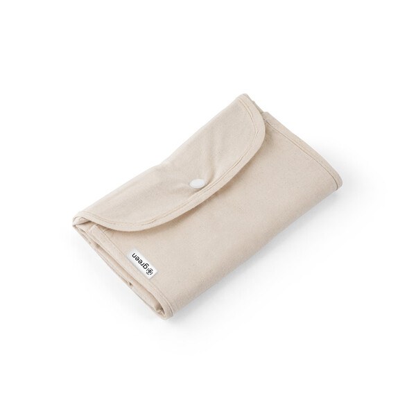 Foldable bag in cotton (50%), recycled cotton (30%) and polyester (20% rPET) (140 g/m²) - Egotier 92332