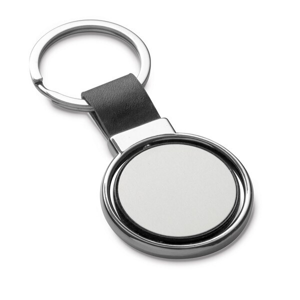 Metal and PU keyring - Egotier 93177