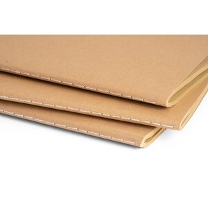 Notepad with cardboard cover (250 g/m²) and plain pages - Egotier 93274