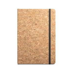 A5 notepad and ballpoint pen set in cork - Egotier 93578