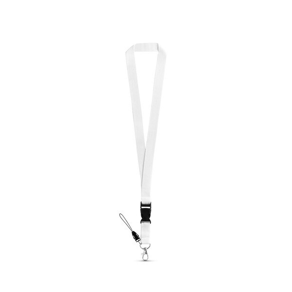 Polyester lanyard with metal carabiner - Egotier 94401