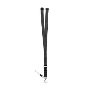Polyester lanyard with metal carabiner - Egotier 94402