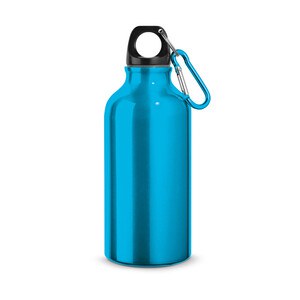 Aluminium sports bottle with carabiner 400 mL - Egotier 94601