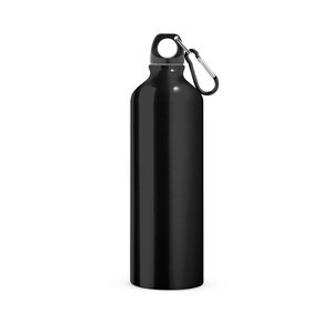 Aluminium sports bottle with carabiner 800 mL - Egotier 94688