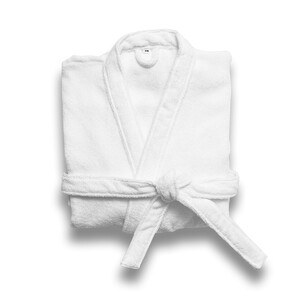 Bathrobe (350 g/m²) made of cotton (82%) and recycled cotton (18%) - Egotier 95068