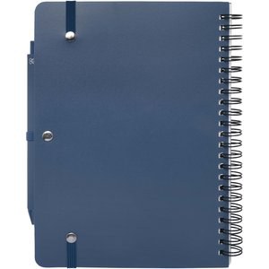 Thalaasa A5 ocean-bound hard cover notebook with ballpoint pen (black ink) - EgotierPro 107901